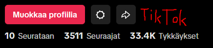 TikTok tilastot TikTok tilastot